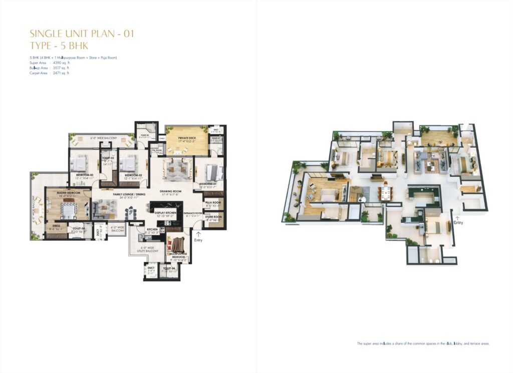 Marbella Twin Towers Unit Plan 3