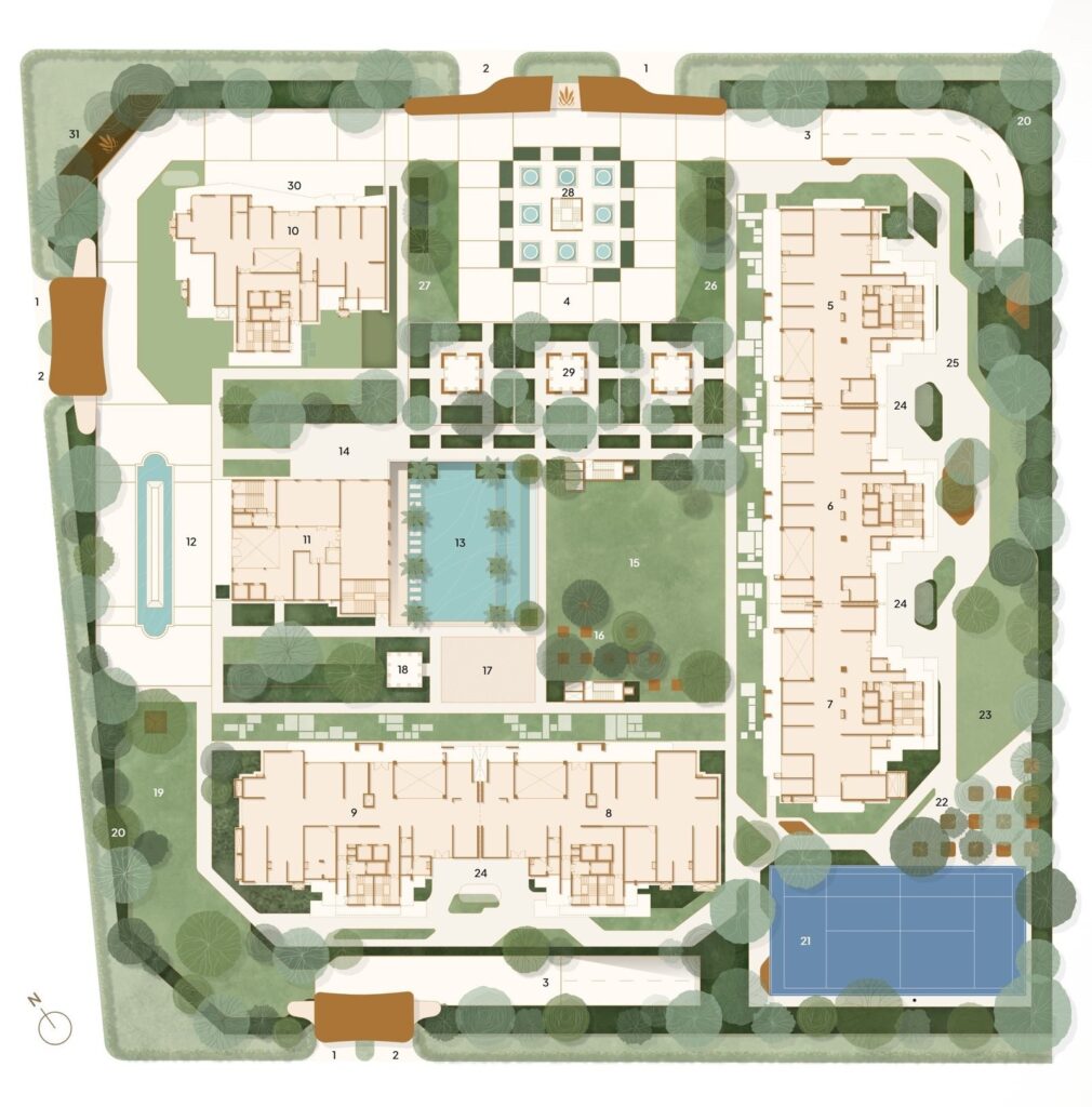 The Tiara Site Plan